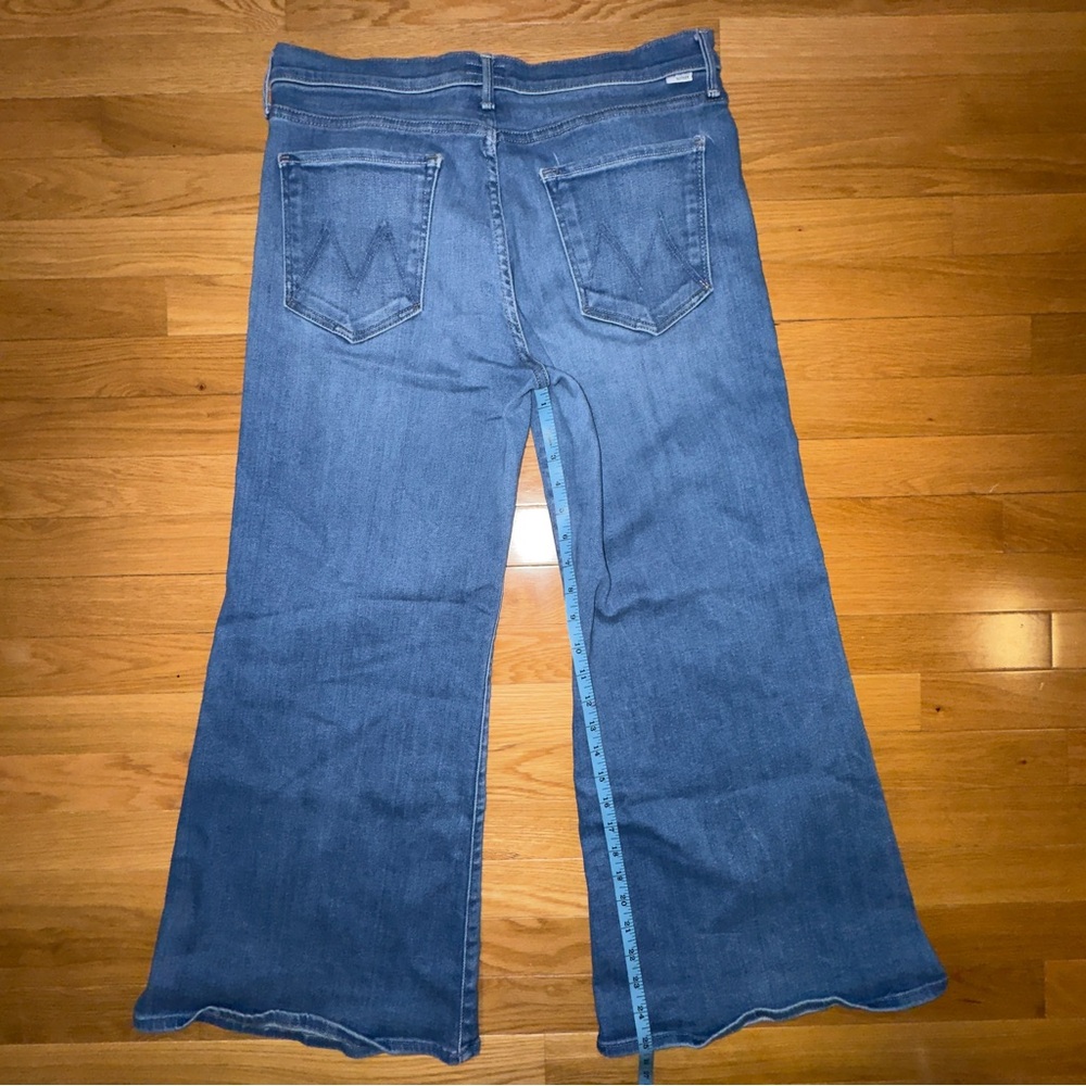 MOTHER The Twister Ankle Flare Jeans Across the Finish Line Size 32. Rise 10.5” - Picture 4 of 12